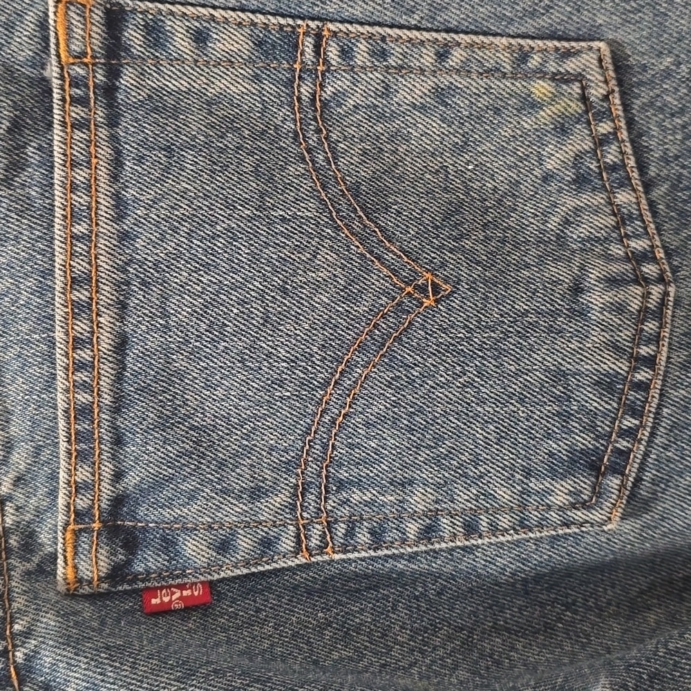 Y2k Levis 505 Regular Fit Straight Leg Women's Sz 13 JR Vtg 2000 - Picture 5 of 14